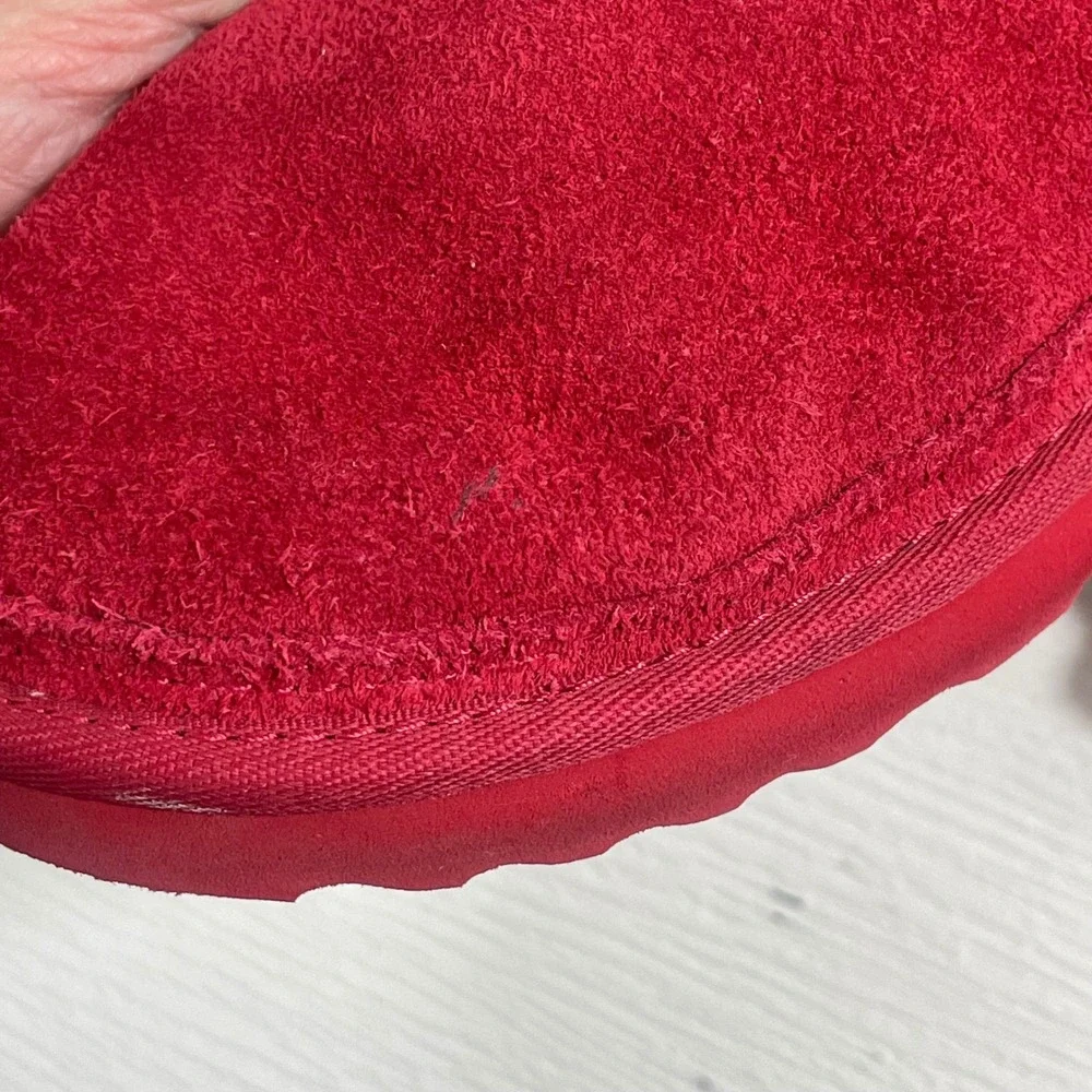 UGG Big Kids Neumel II Boots Red Suede Lace‎ Up Chukka Youth Size 5 Shoes